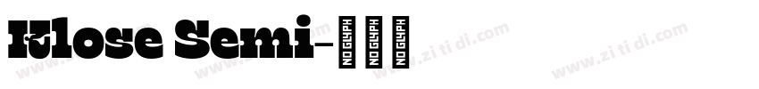 Klose Semi字体转换 Klose Semi字体转换